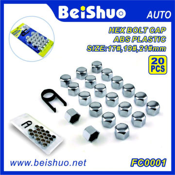 20 + 1PCS ABS plástico Hex Wheel Bolt Topper Caps Set